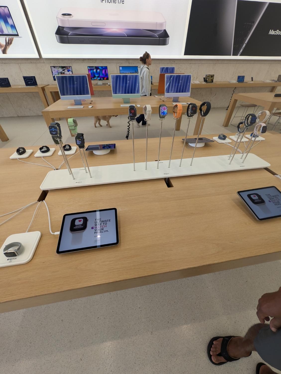Apple Watch table on Lincoln Road